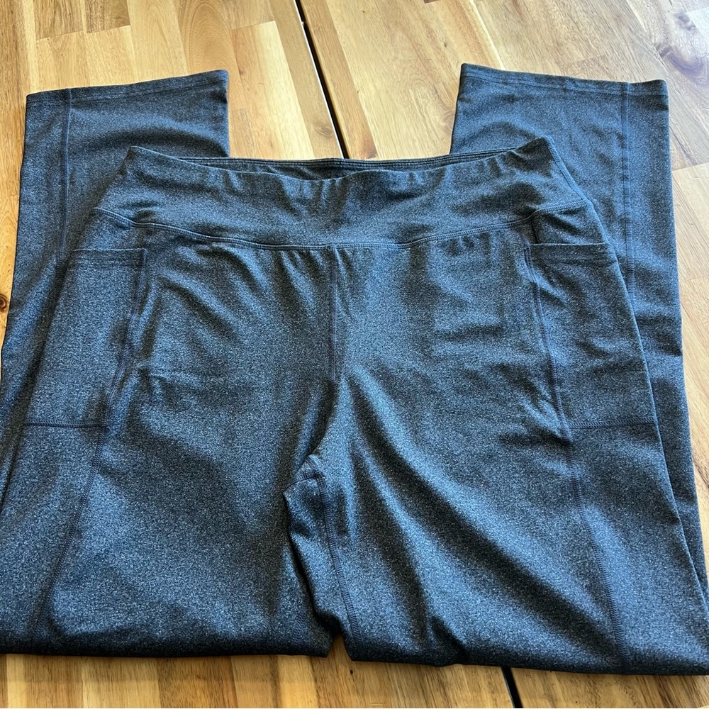 Skechers Los Angeles Charcoal Gray High-Waist Leggings XXL